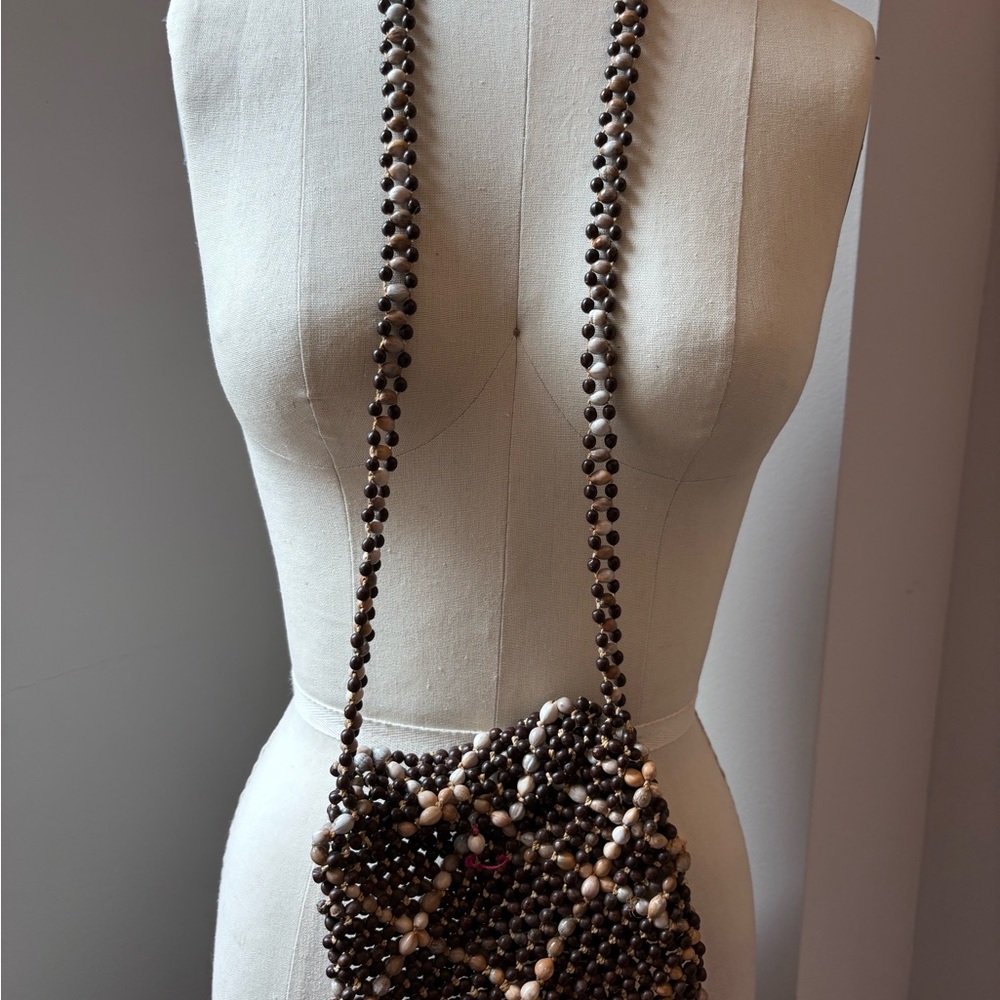Beaded Purse - Brown